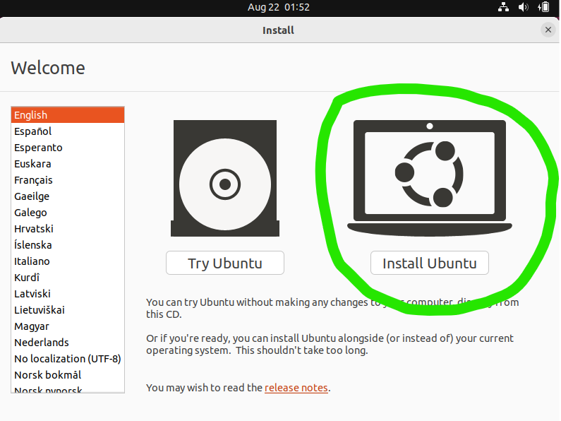 Install Ubuntu